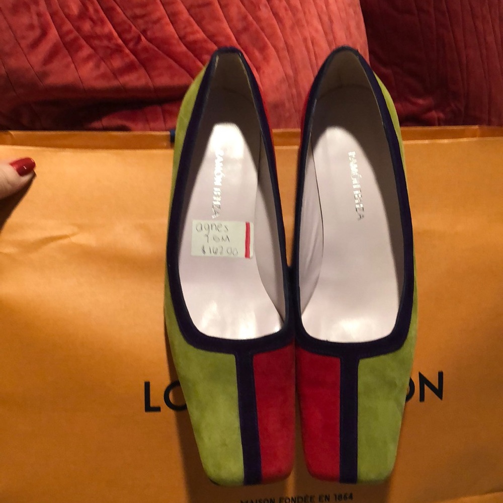 Ramon Tenza suede block heels